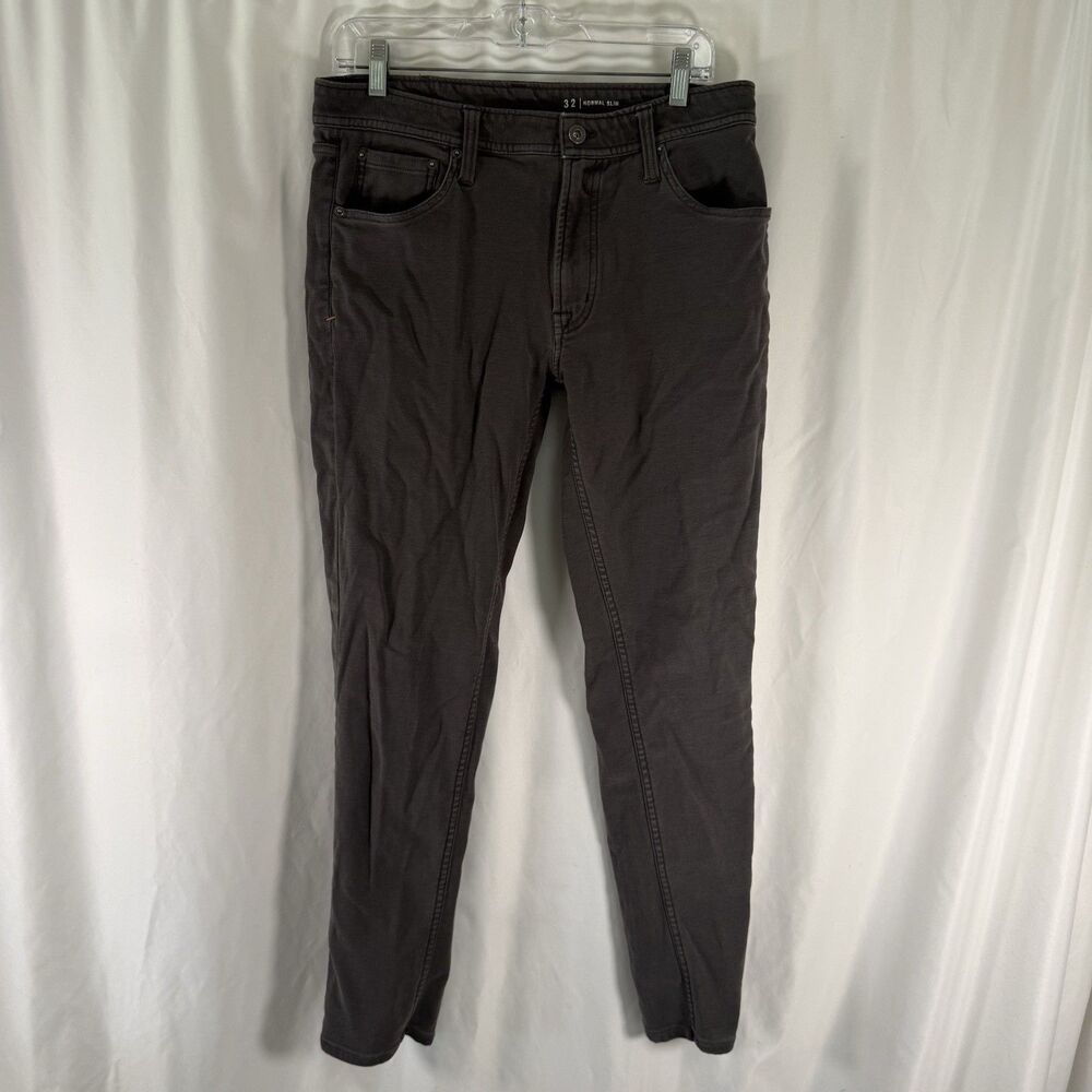 The Normal Brand Normal Slim Pants Men's 32x30 Gray Flat Front Pockets